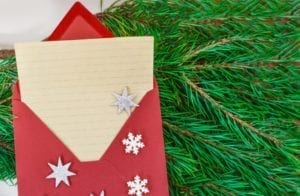 Handwritten Holiday Card with envelope
